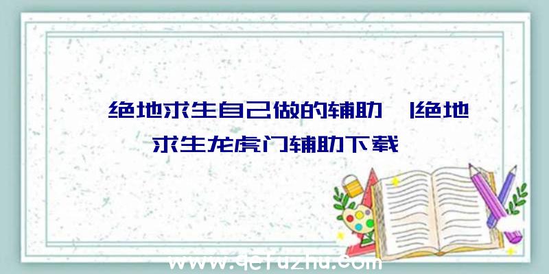 「绝地求生自己做的辅助」|绝地求生龙虎门辅助下载